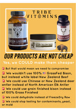 Why TribeVitamins Bison Supplements are more expensive than Beef Supplements