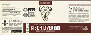 100% Grass-Fed Bison Liver (with Heart Added)