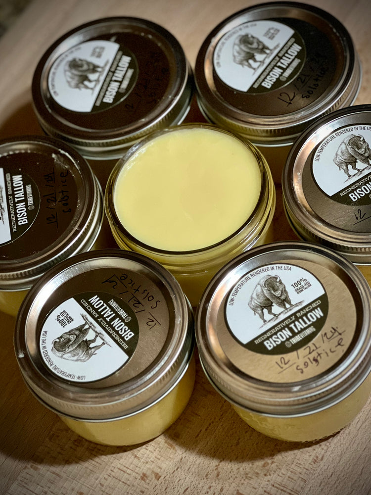 100% Grass-Fed Bison Tallow - Culinary Edition (8 oz)