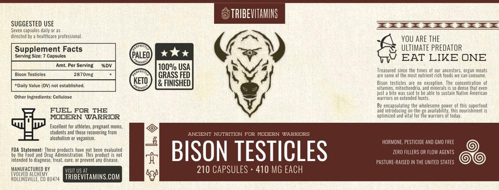 100% GrassFed Bison Testicles