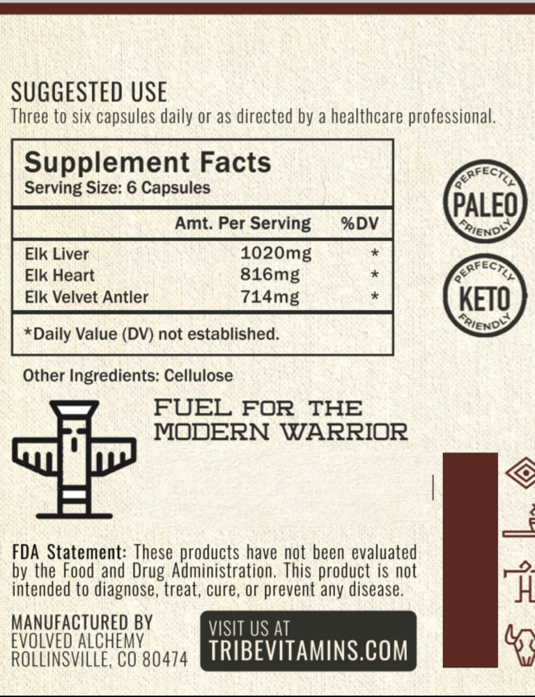 Elk Antler, Liver, & Heart